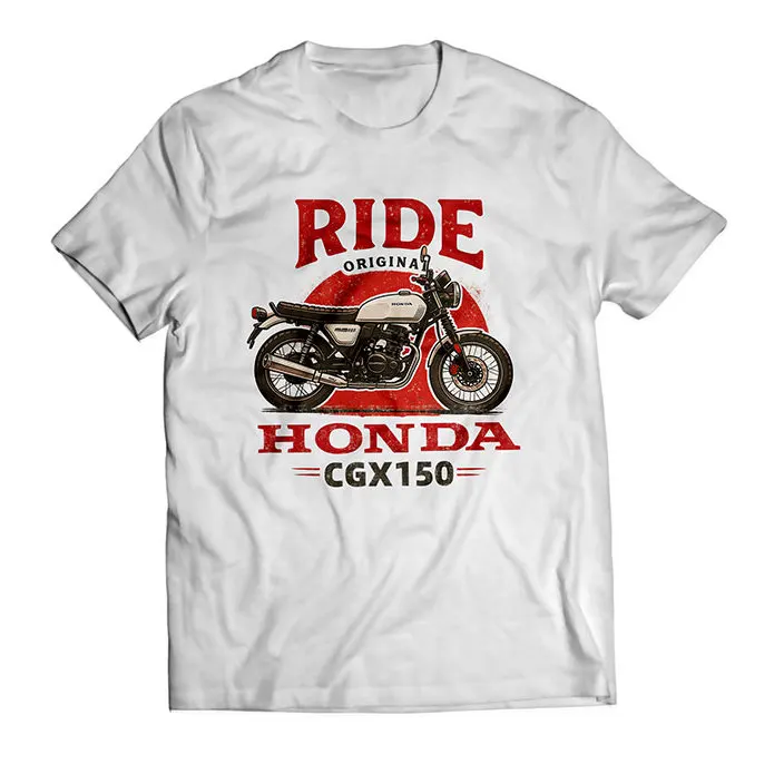 

2025 Honda New Fashion Retro CGX150 Motorcycle Trend Design Limited Men's and Women's Comfortable Short-sleeved T-shirt