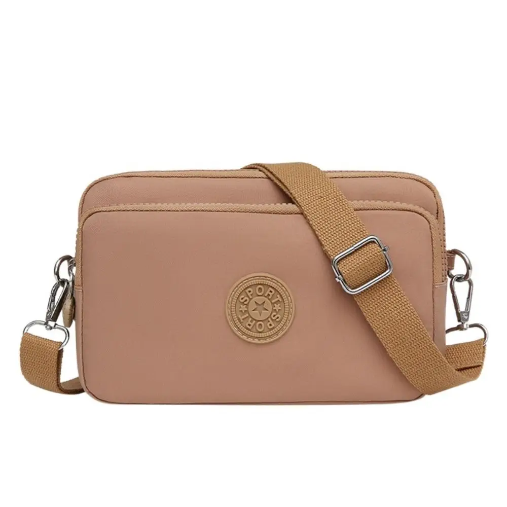 Bolso cruzado de tela Oxford de estilo coreano, bolso de hombro de tela Oxford de múltiples capas, monedero, bolso para teléfono