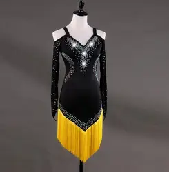 Latin Dans Jurk Vrouwen Meisjes Rumba Cha-Cha Rok Ballroom Concurrentie Kostuum Kleding Latin Dance Prestaties Kostuums