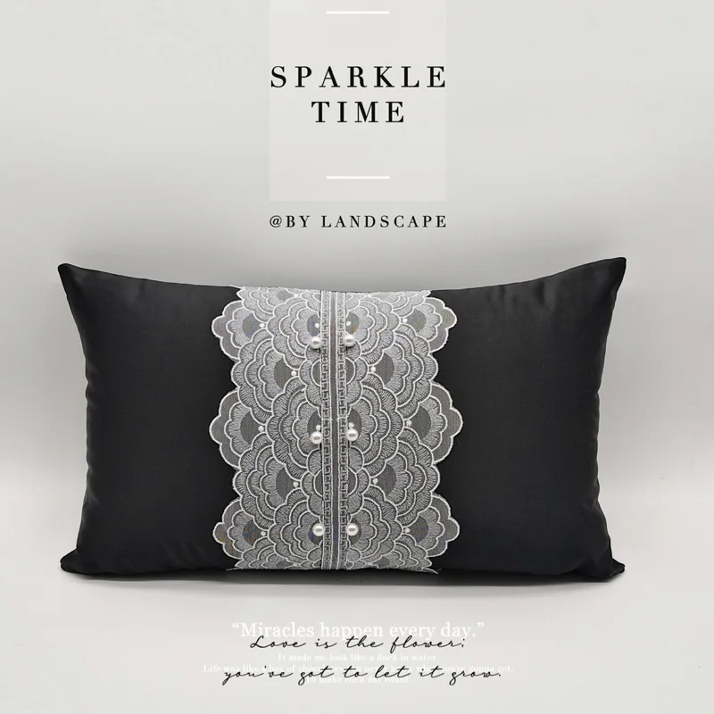 

Уютная подушка для поддержки поясницы, 1 шт., из полиэстера, сатиновая, всесезонная, комфортная, идеально подходит для офисных дневных сна и домашнего использования, для украшения дома, 30×50 см.