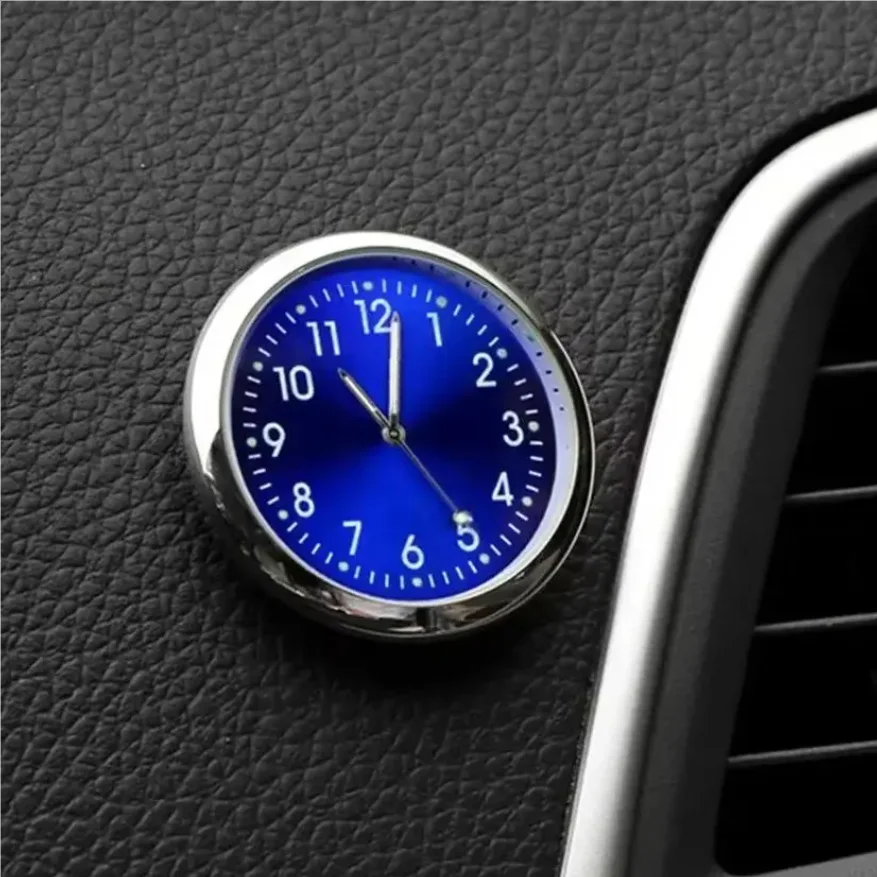 

Car Clock Luminous Mini Watch Auto Dashboard Internal Stick-On Digital Watch Mechanics Quartz Clocks Car Ornament Accessories