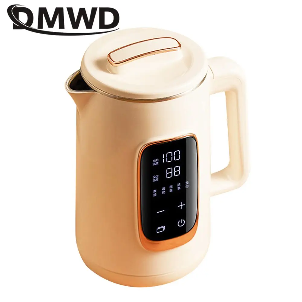 DMWD 1.5L Electric Kettle Portable Water Boiler Automatic Heating Pot Tea Coffee Maker Office Warmer 304 Stainless Steel 220V