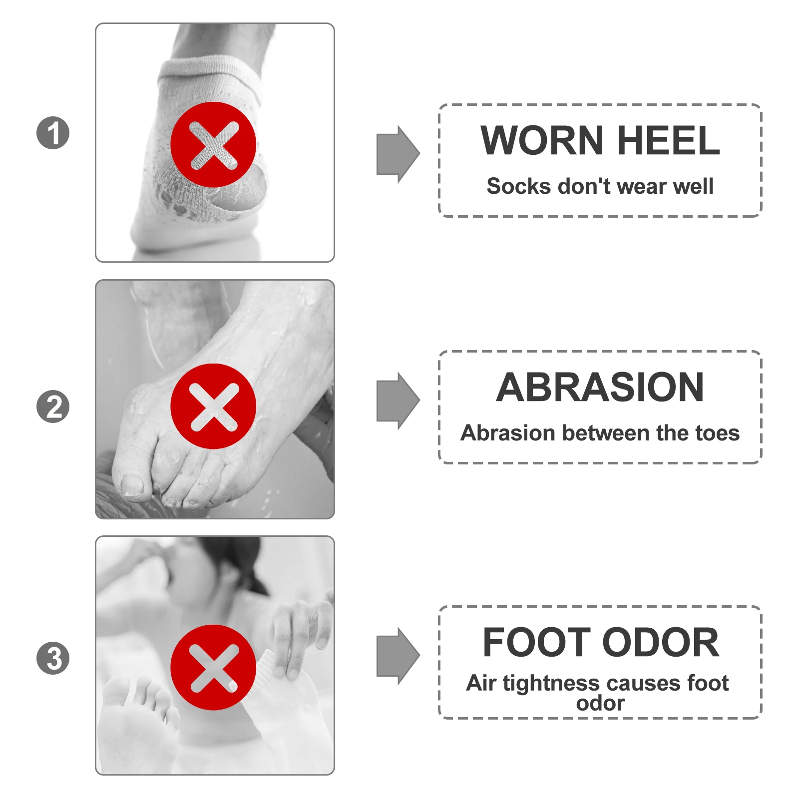 2pcs 2 Pairs Warm Socks Women Topper Toe Sock Short Split Toe Sock Topper Warm Socks Non Slip White Nylon