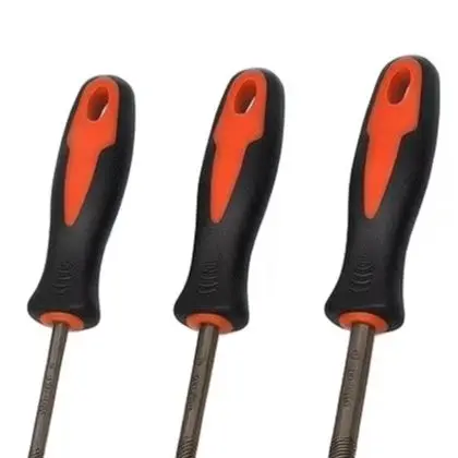 Bearing Steel For Chainsaw Sharpener 4 Round Files 3.2mm 4.0mm 4.8mm 5.5mm with Handle for Wet or Greasy Conditions