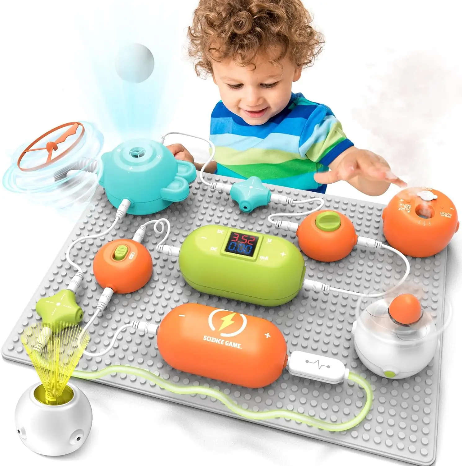 

Набор для изучения электроники STEM для детей - 31 деталь, более 300 проектов, без пайки, для детей 3-12 лет