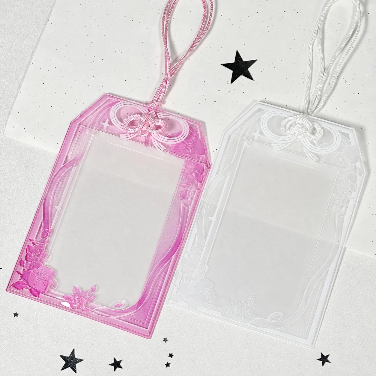 Lanyard Card Holder Pvc Pvc Card Holder Small Card Holder Hard For Collection 3 Inch Small Cards Badges