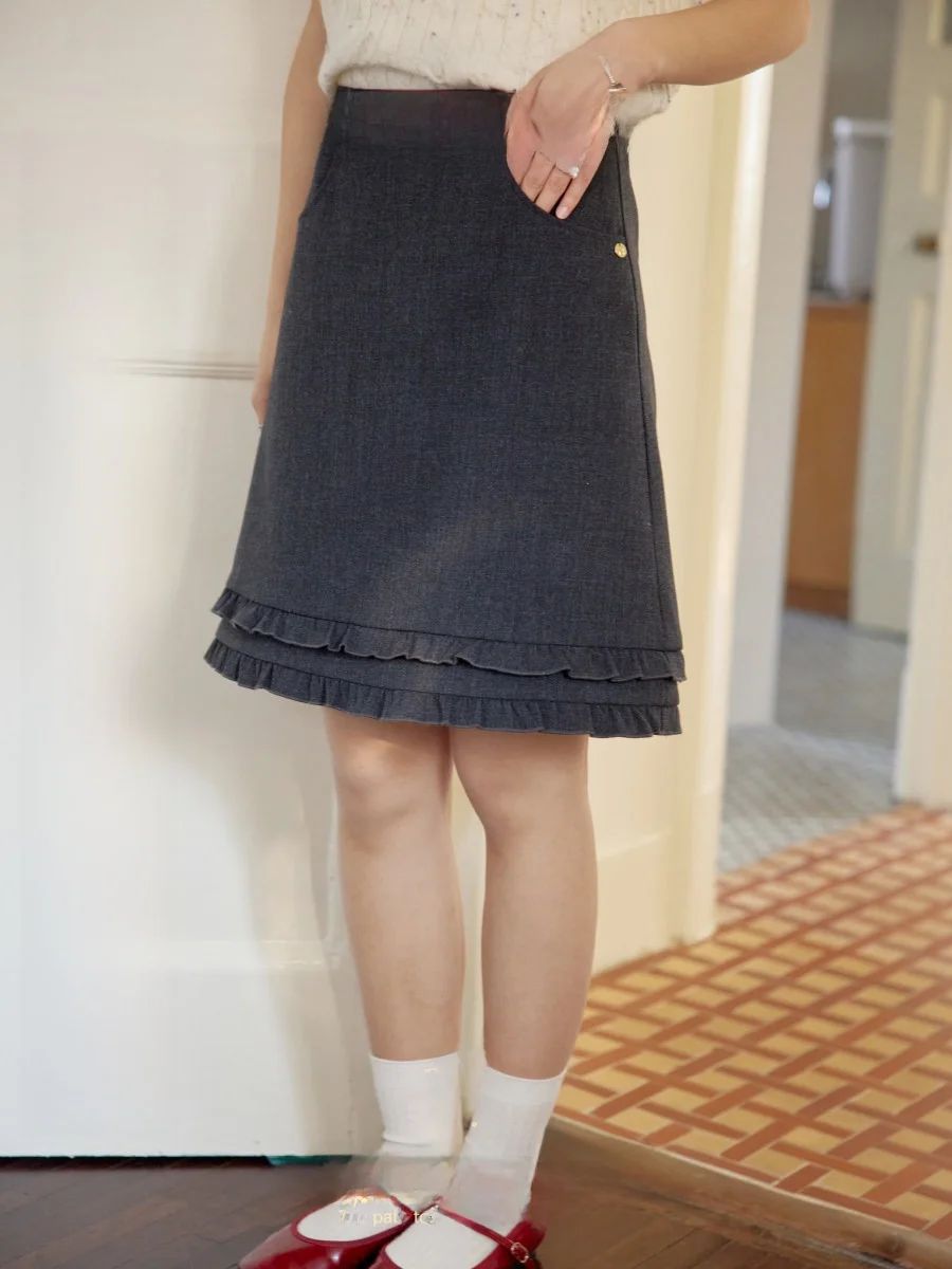 

Утягивающая юбка с высокой талией и двойным слоем Nov Et, женская модная юбка трапециевидной формы в стиле ретро из полиэстера...