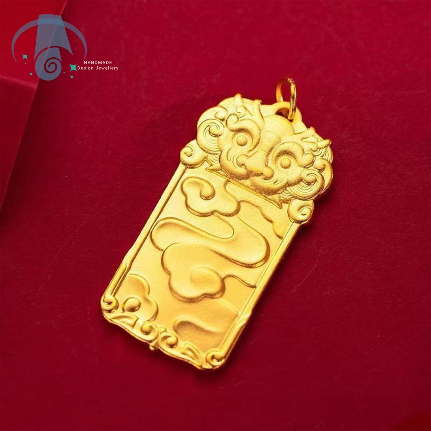 Natural Ancient Method Golden Qilin Xiangyun Nafu Keychain Pendant Peaceful Brand Ethnic Men and Women's Style