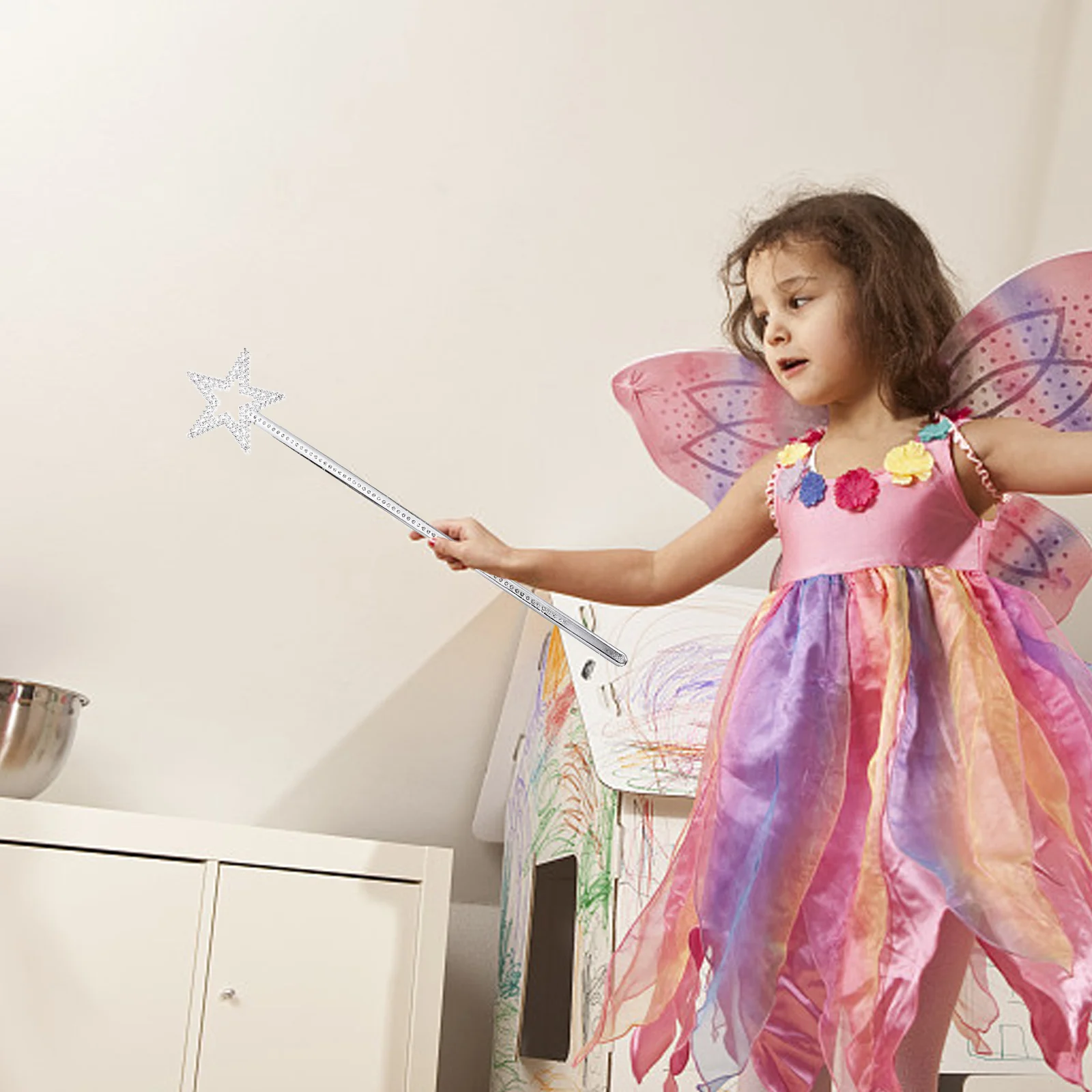 

10Pcs Sparkling Fairy Sticks Girl Toys Performance Props Shiny Colors Creative Gift for Kids Concerts Dances