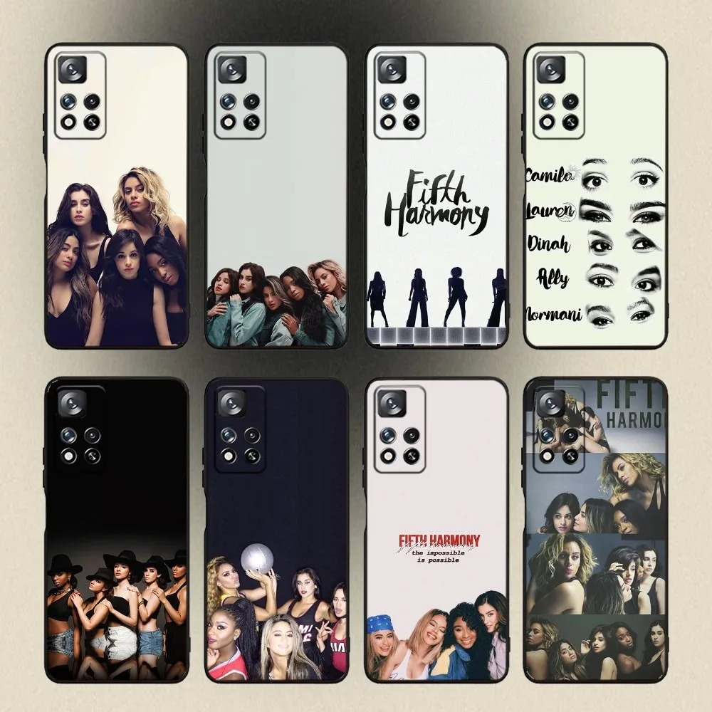 F-Fifth Harmonyเคสโทรศัพท์สําหรับSamsung Galaxy A20,A21s,A22,A31,A32,A52, a53,A72,73,A80,A91 นุ่มปกสีดํา