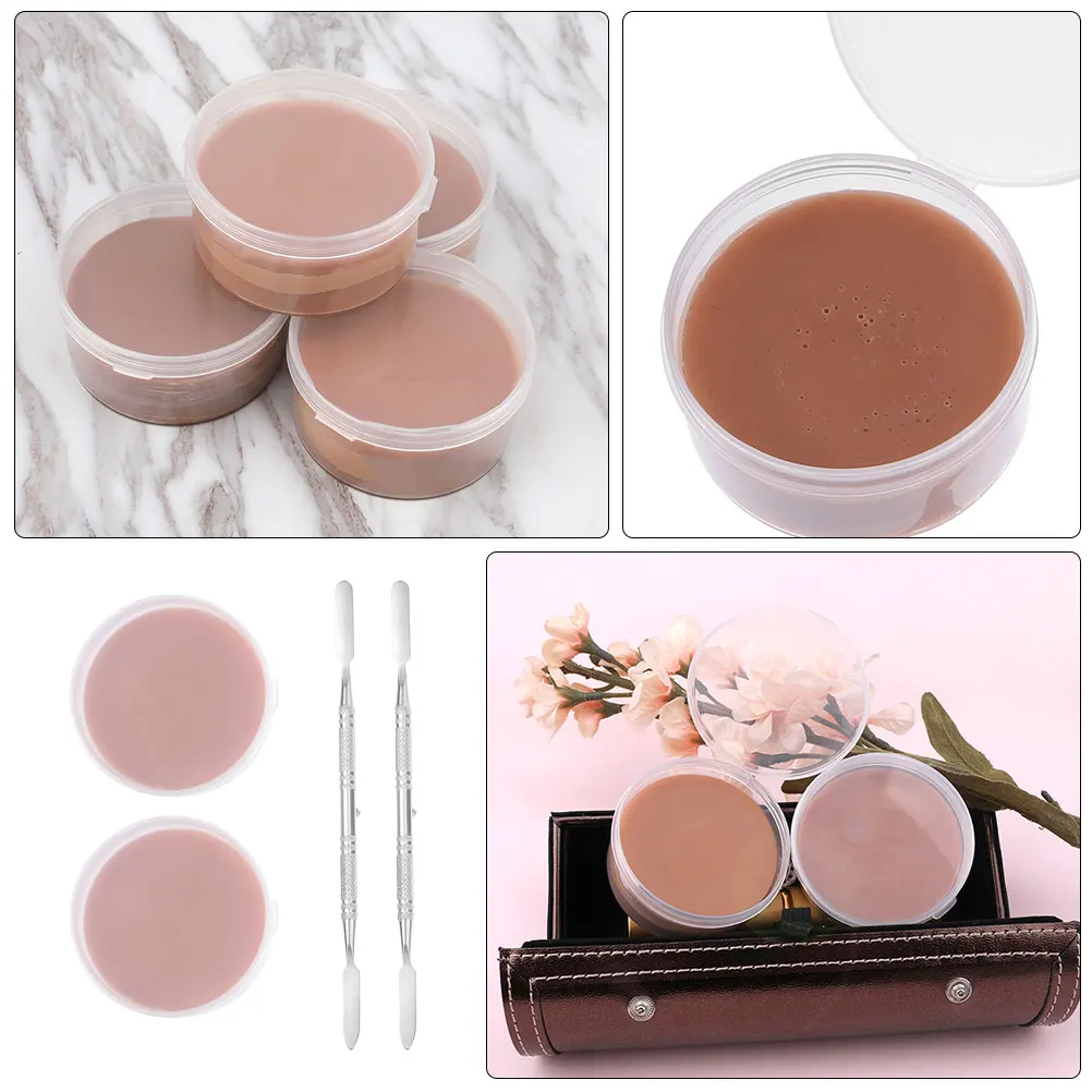 

2Pcs Special Wax Makeup Tool Professional Modeling Tool Halloween Face Painting Fake Modeling Wax Scar