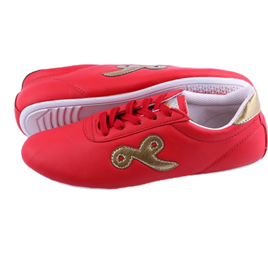 Children Martial Arts Shoes Unisex Light Weight Men Women Tai Chi Wushu Shoe Soft Sole Leather Traditional Kung Fu Shoes Adult