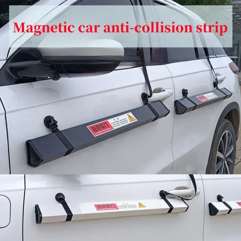 Car Door Anti Collision Strip Edge Guard Protector Decorative Cover Magnetic Car Sticker Body Side Anti Scratch Protection Strip