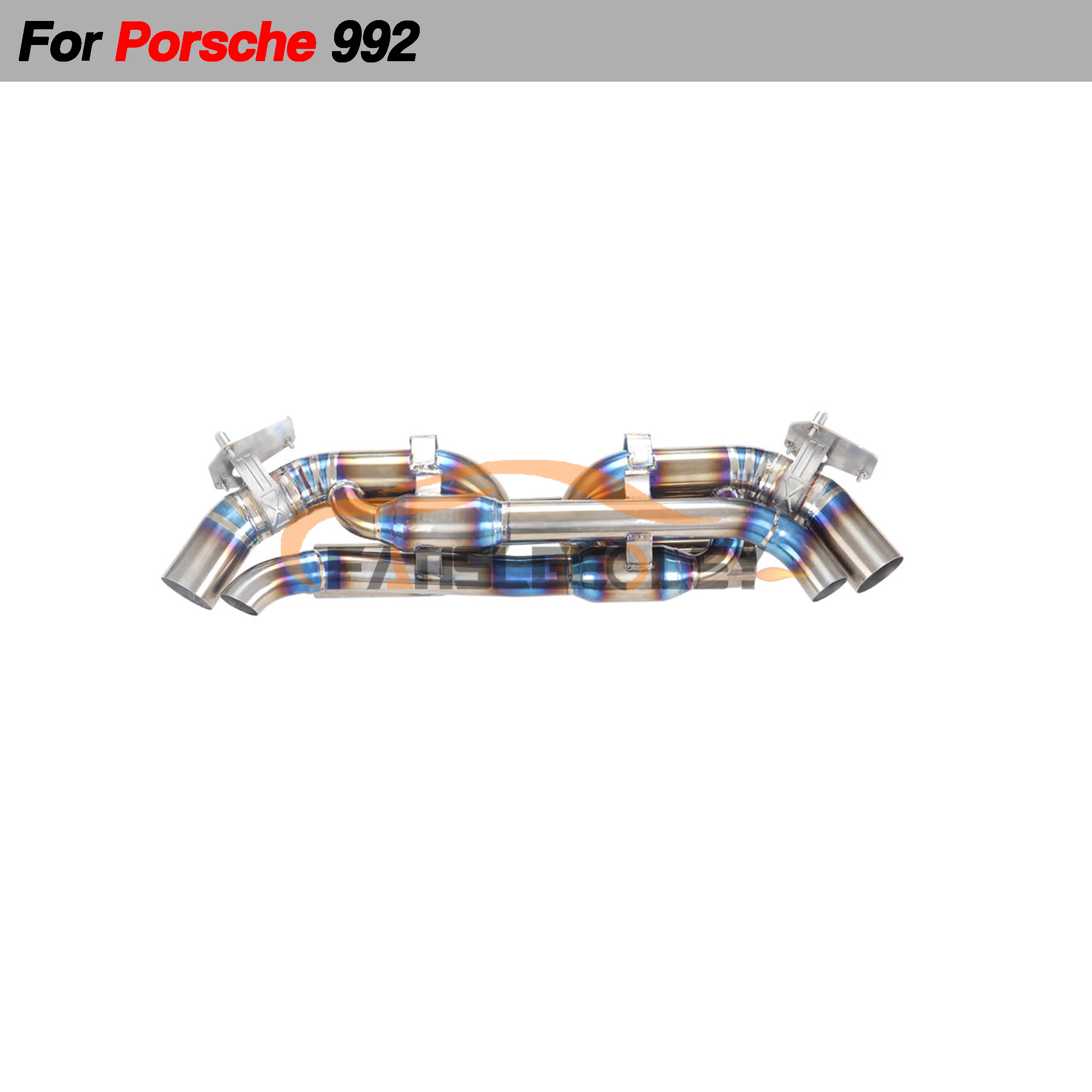 For Porsche 911 992 3.0T Carrera S Titanium Alloy Catback Performance Exhaust System Valvetronic With Muffler Pipes Tuning