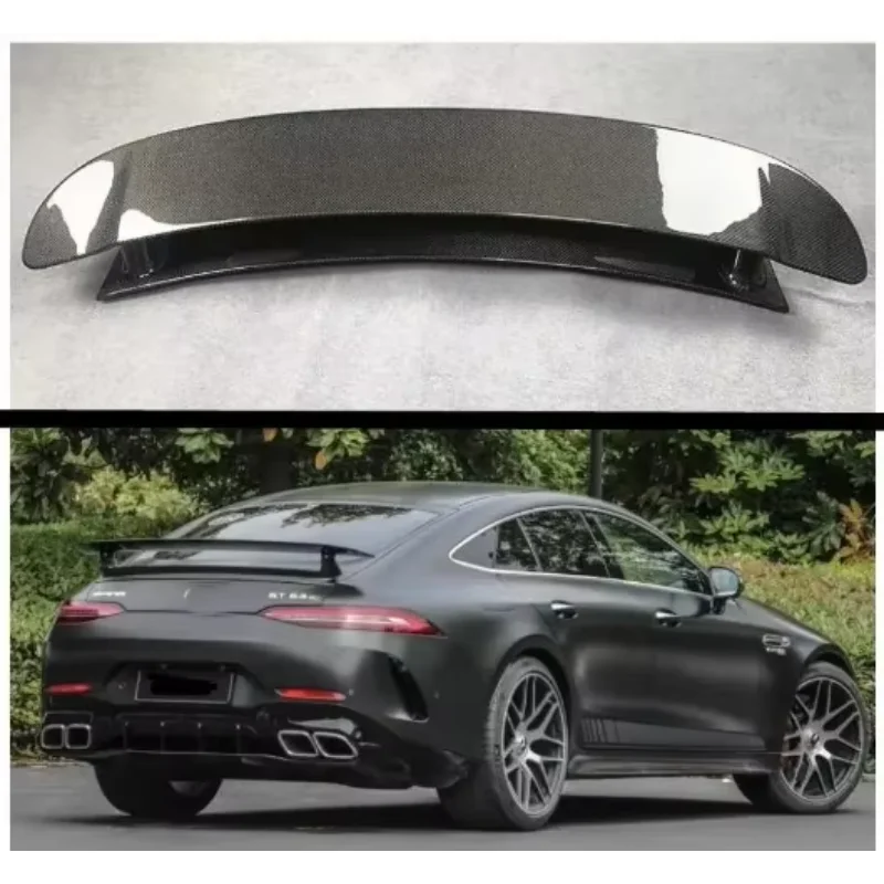 سبويلر شفة الجناح الخلفي للسيارة من ألياف الكربون الحقيقية لسيارة Mercedes-Benz AMG GT43 GT50 GT53 GT63S 2019 2020 2021 2022