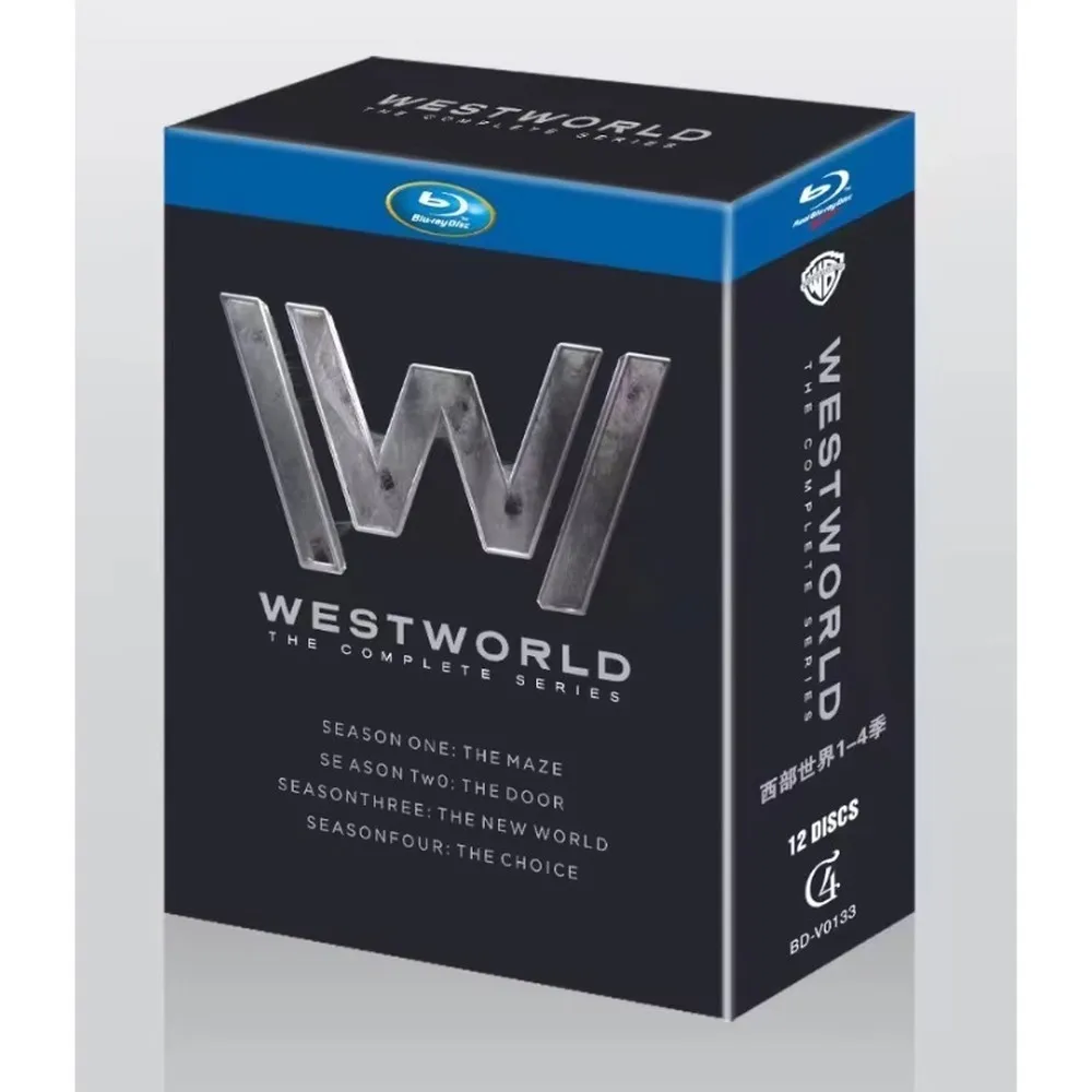 Brand New Blu-ray Disc High Definition Westworld Seasons 1-4 12-Disc Set Classic American TV Series English Audio