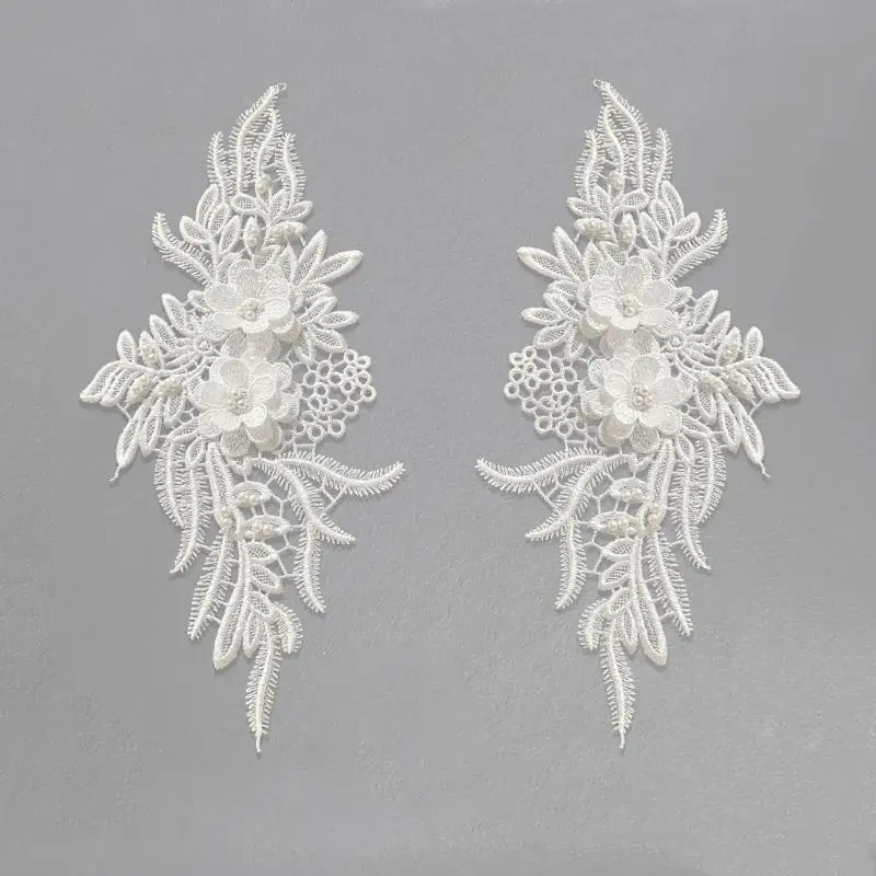 

652F Embroidery Flower Patches Applique Diy Crafts for Jeans Hat Bag Scarf Curtain Clothes Accessories Badges Sew on