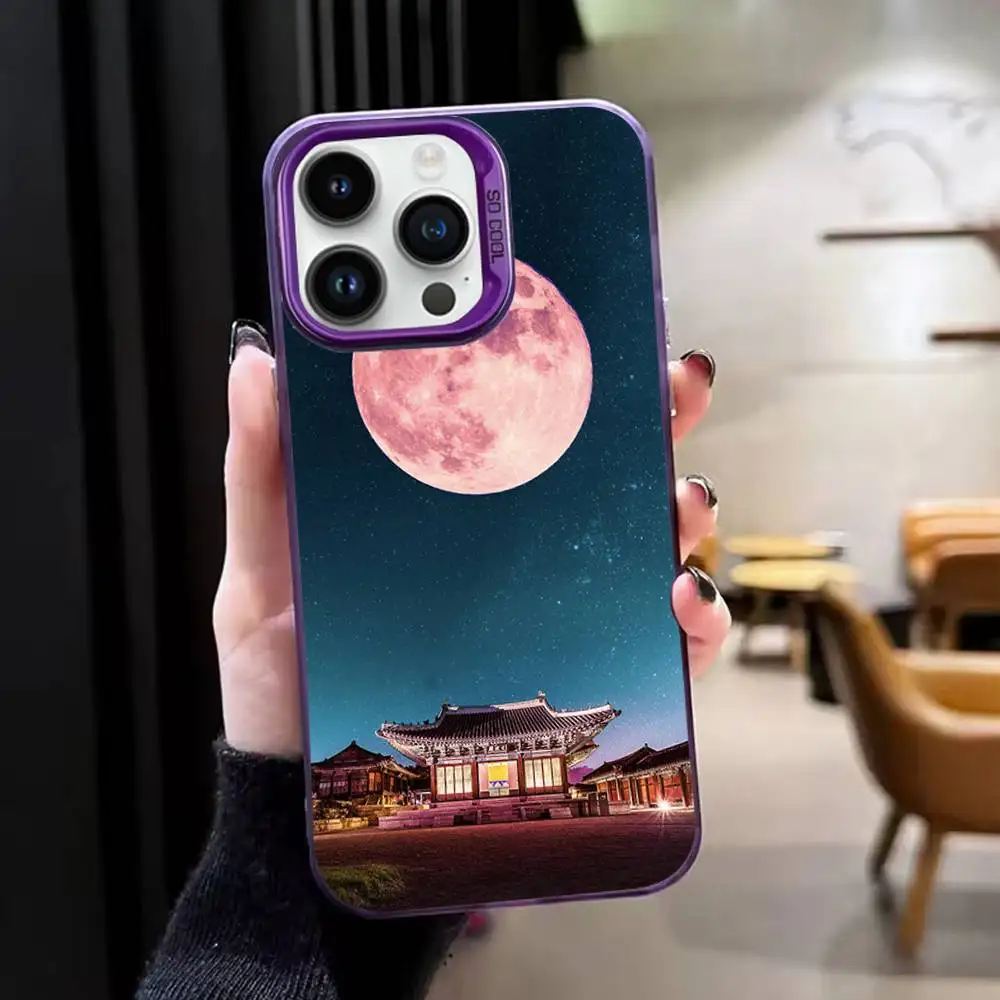 Südkorea S-SEOUL TravelS Handyhülle für iPhone 17,16,15,14,13,12,11, Mini,Pro,E,SE4,XS,MAX Purple Candy Matte Cover