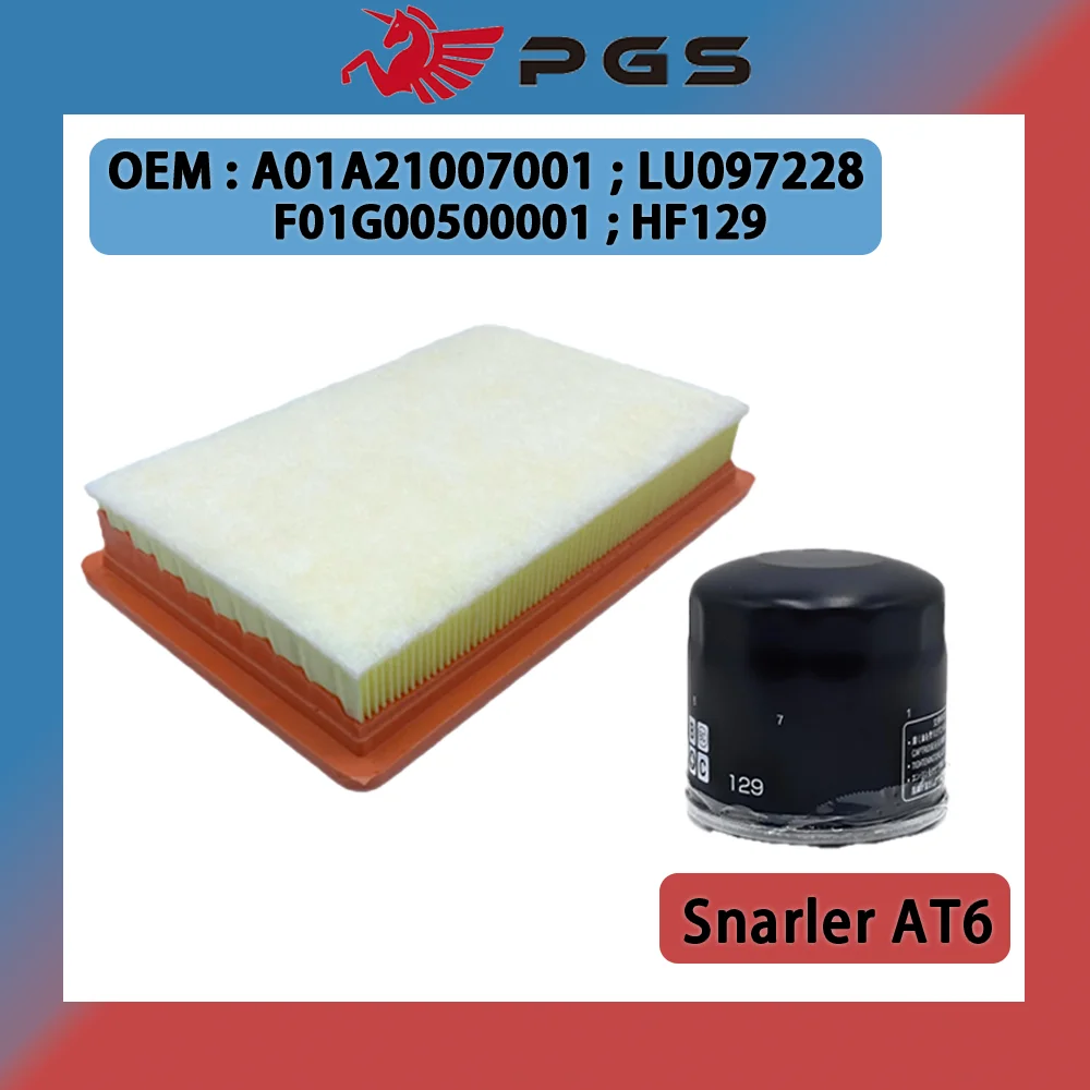 

Air Filter and Oil Filter For Sagway Snarler ATV6 SGW570F ATV570 F01G00500001 HF129 A01A21007001 LU097228