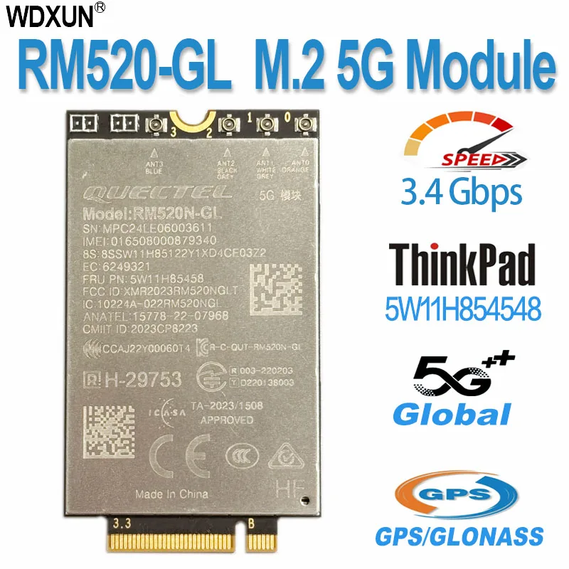 FOR Quectel RM520N-GL 5G Sub-6 GHz NR M.2 Module  for FRU 5W11H85458