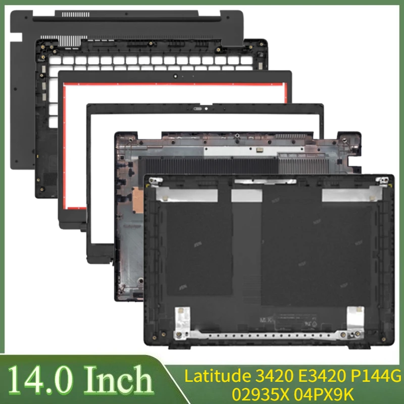 

14-дюймовый новый верхний чехол для ноутбука Latitude 3420 E3420 P144G 02935X 04PX9K, задняя крышка ЖК-дисплея, передняя панель, петли, нижняя нижняя часть корпуса