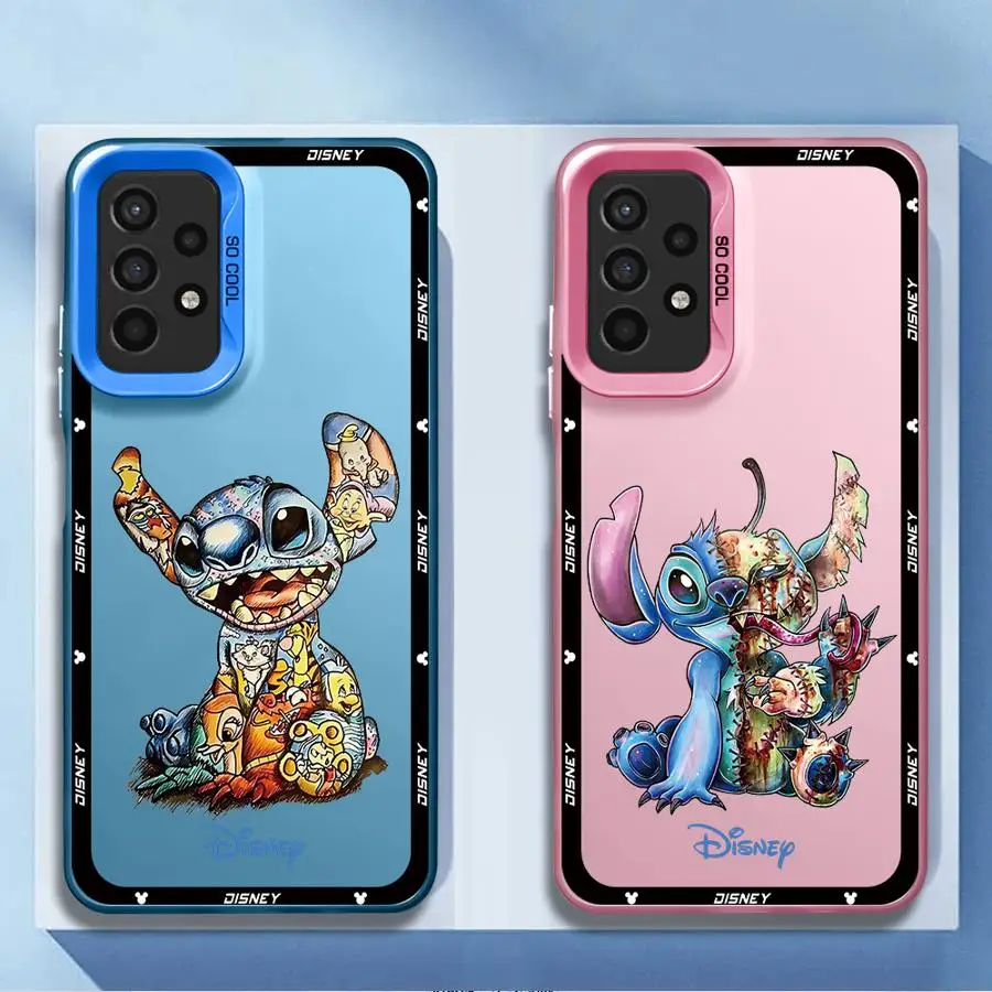 Disney-Étui de téléphone mignon Stitch pour Samsung Galaxy, A72, A54, A73, A32, A53, A51, A33, A24, A21s, A23, A52, A55, A35, A22, A34, A71 Cover