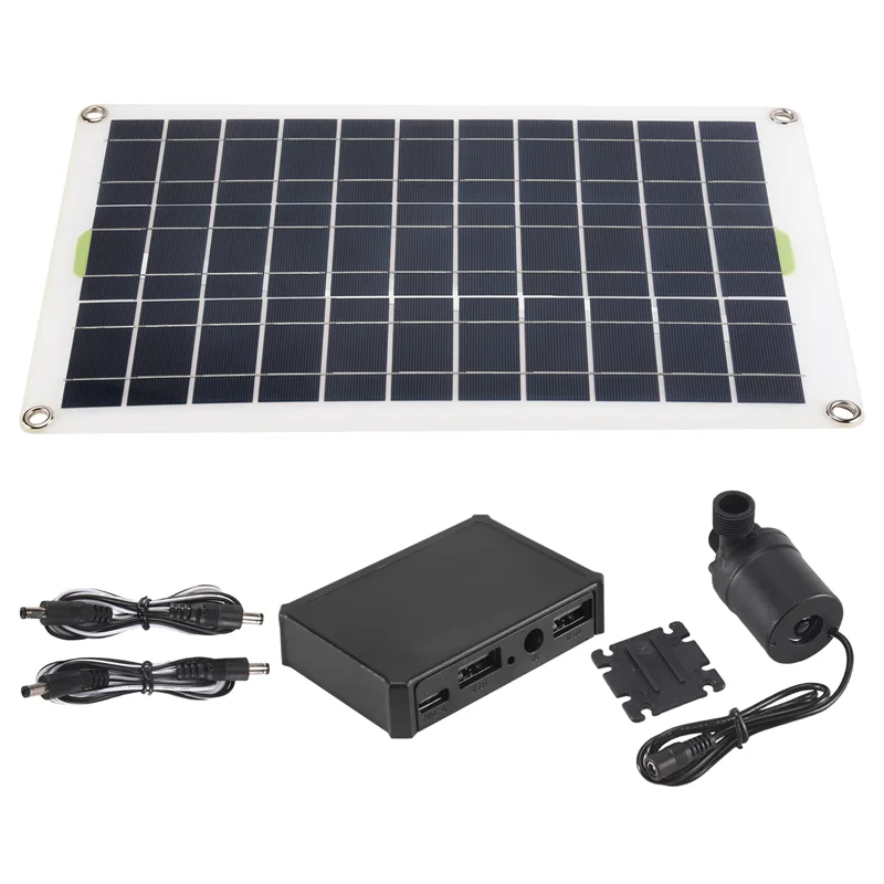 A40Z-1 مجموعة 50 واط مضخة مياه تعمل بالطاقة الشمسية منخفضة الضوضاء لحديقة الأسرة نافورة الماء مضخة الري مضخة نافورة شمسية #4