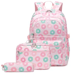 Cute Backpacks Lunch Bags Set for Kids Boys and Girls Prinmary Student Bookbags Children's Schoolbags Handbags with Pencil Pouch