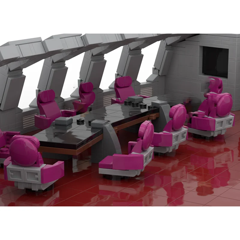 Moc Building Blocks US Navy Observation Lounge Modello Mattoni Assemblaggio fai-da-te City Street View Giocattoli Set di costruzioni Regali di festa