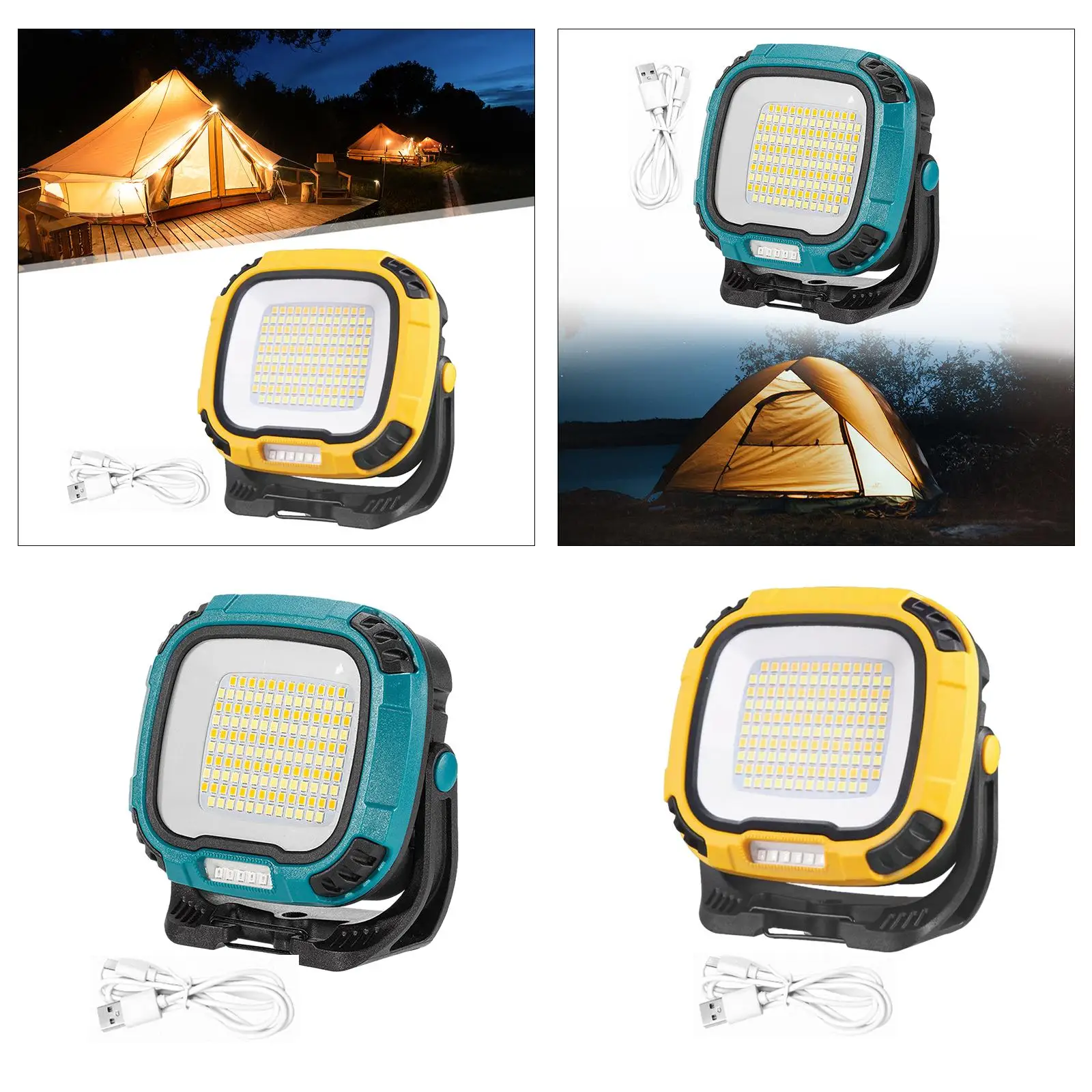 Imagem -04 - Lanterna Led Recarregável para Mochila Camping Caminhadas Cob