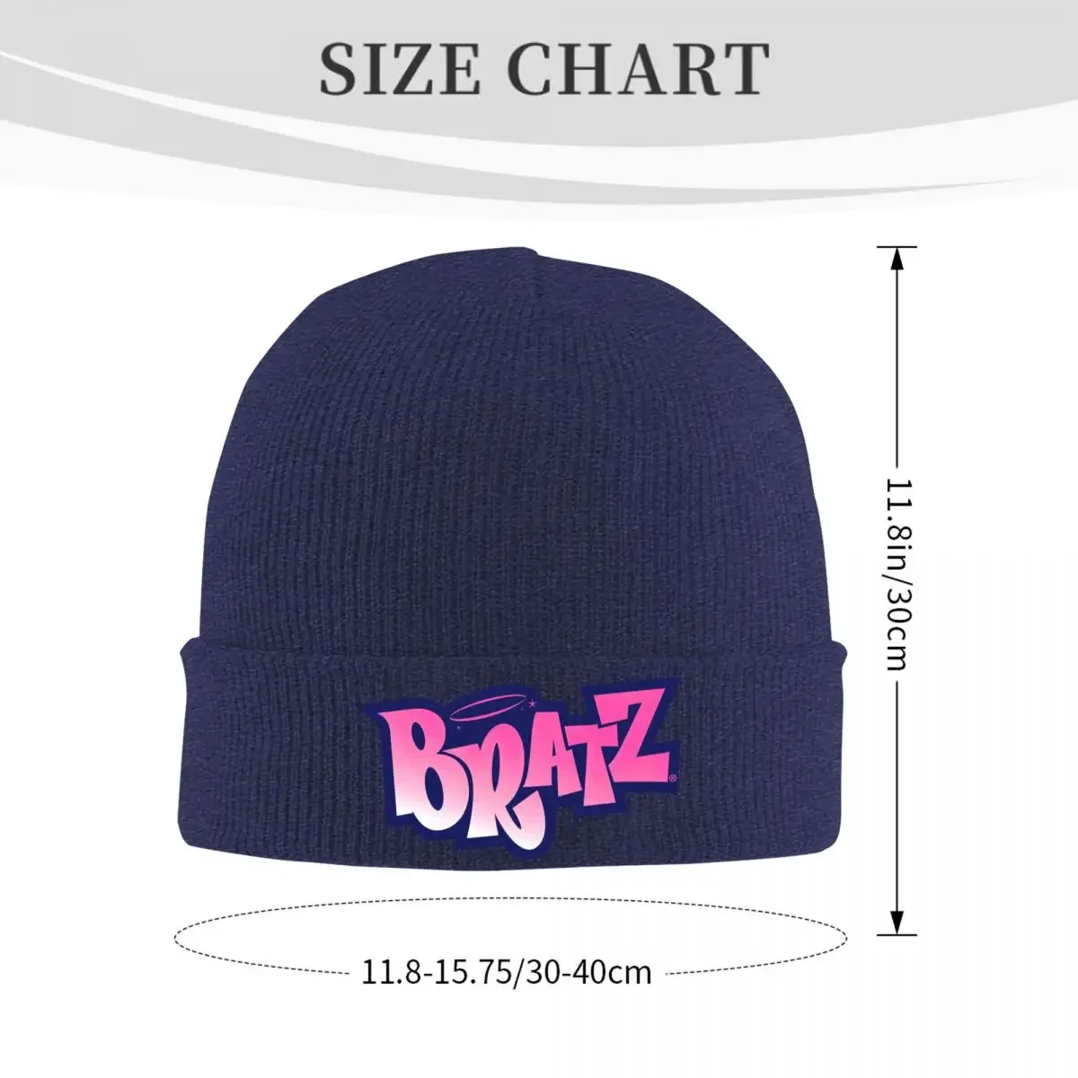 Bratz-symbol gorro de esquí para hombres y mujeres, gorros de punto acrílicos, Otoño e Invierno