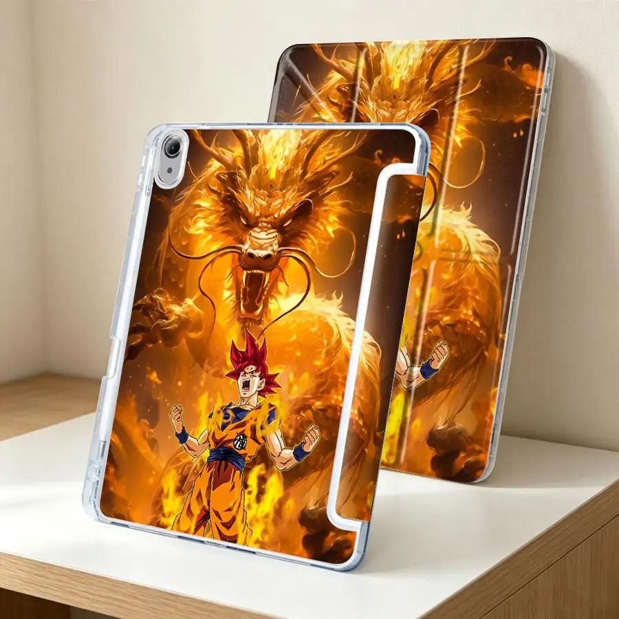 Tablet Case For Samsung Galaxy Tab S10 Lite A8 S9 Plus A11 S7 FE A9 Plus S8 With Pen Slot Cover Dragons Balls