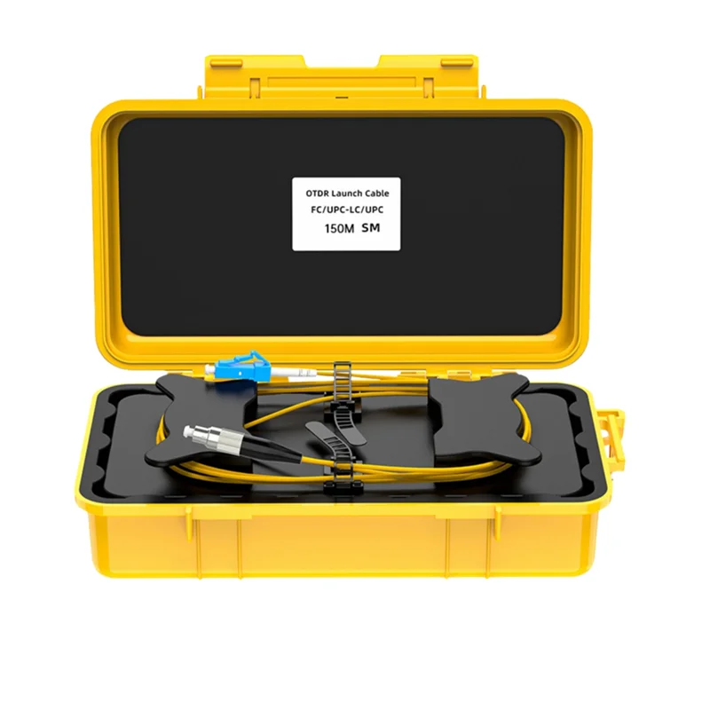 A99E-Fiber Optic OTDR Launch Cable Box 150M Fiber Optic Ring OTDR Transmitting Cable Box Dead Spot Eliminator