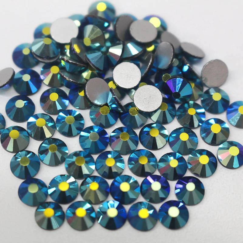 280 AB Jet Black AB High Quality Flatback Non Hotfix Rhinestones For Nailart Fabric Garment Decoration DIY Jewelry Accessories