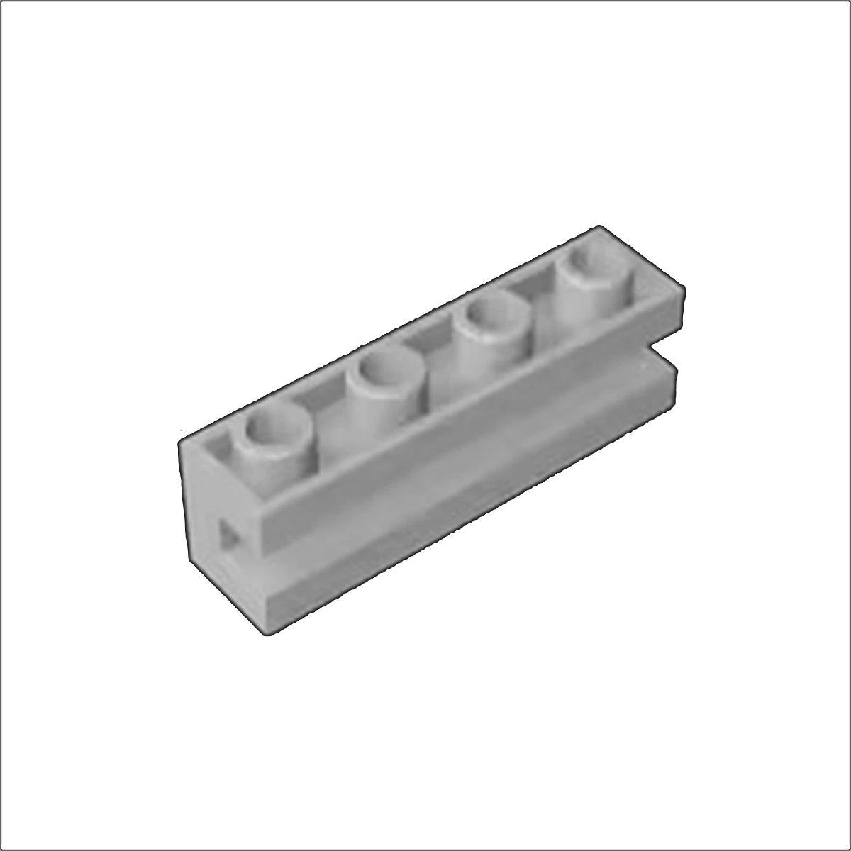 50 Stück 2653 Modifizierte 1x4 Bausteine mit Kanal, High-Tech-Wandsteine, Lehrreiches Ideenspielzeug, Geburtstagsgeschenk für Kinder – Detail 1