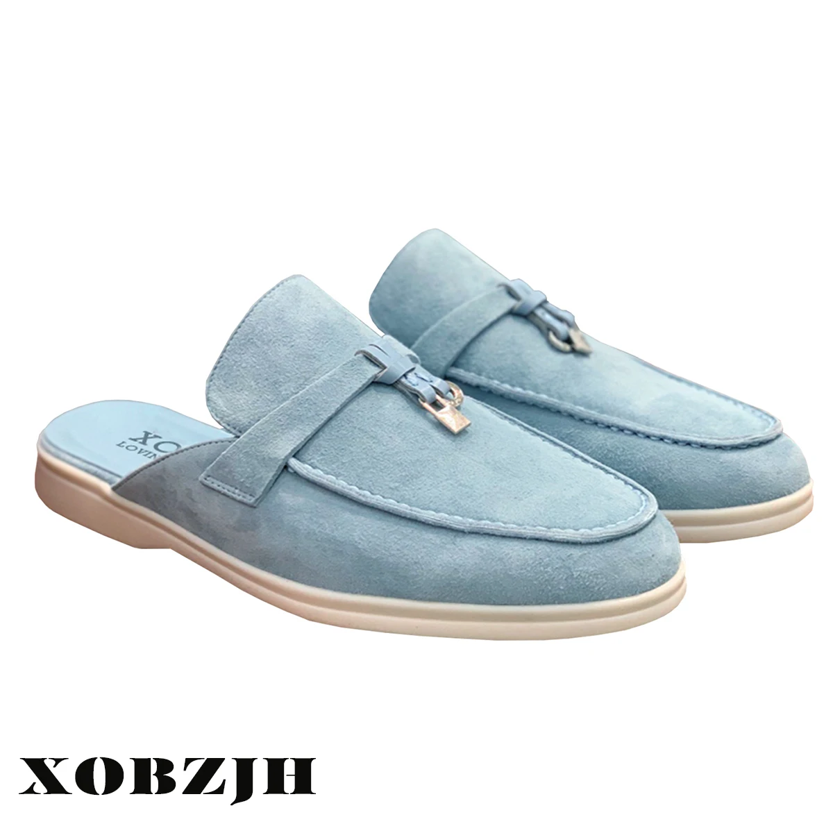 2023 Spring Autumn Flat Bottom Lock Tassel Fashion Suede Women Loafers Single Casual Men Flat Shoe Top Quality Women\'s Moccasins