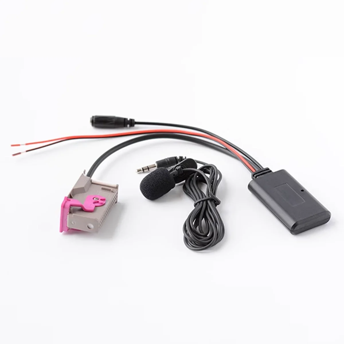 RNSE Bluetooth AUX Adapter Music MP3 Aux-IN Audio Cable 3M Microphone Handsfree For Audi A3 A4 A6 A8 TT R8 RNS-E 32Pin view 2