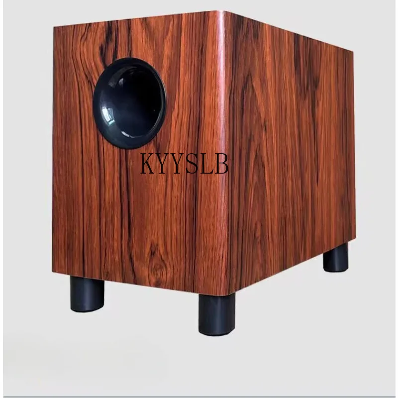 

KYYSLB 6.5-inch subwoofer empty speaker body wooden front inverted hole bottom subwoofer car home modification DIY