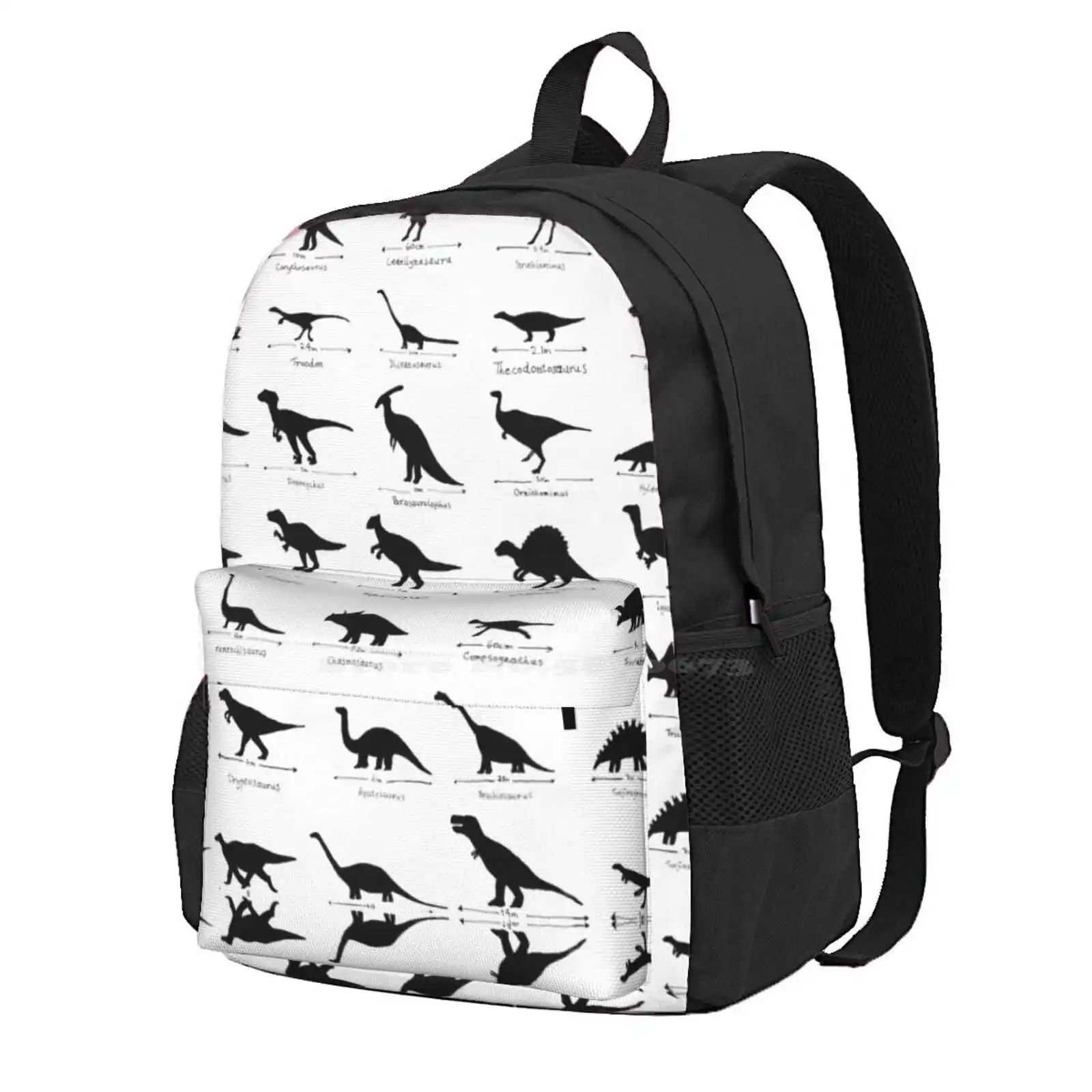 Whats Your Favourite Dinosaur? Hot Sale Schoolbag Backpack Fashion Bags Lost World T Rex Velociraptor Diplodocus Triceratops