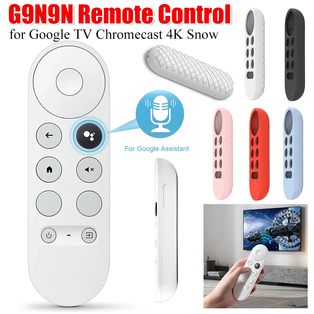 Пульт дистанционного управления для Google G9N9N Bluetooth IR Voice для Google G9N9N TV Chromecast 4K Snow, сменный пульт дистанционного управления