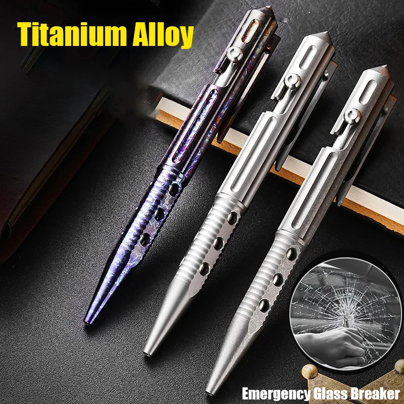 

High Quality Titanium Gunbolt Tactical Pen Signature Pen Personal Defense Emergency Glass Breaker Outdoor EDC Tool