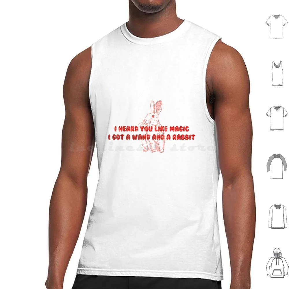 Chappell Roan "Eu ouvir você gosta de magia Eu tenho uma varinha e um coelho" Regatas estampadas de algodão Chappell Roan Rise e queda de um