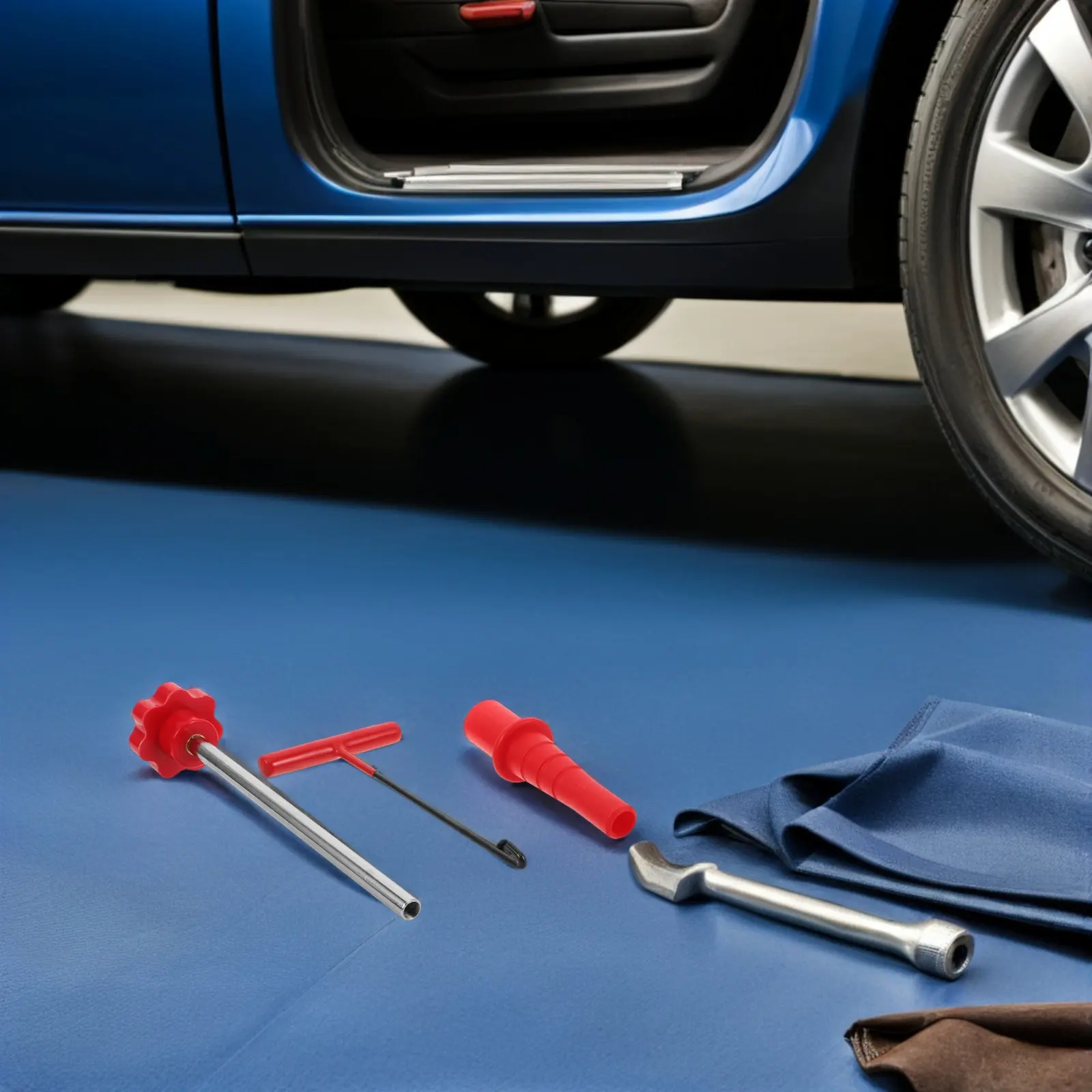 

1Set Tire Valve Stem Installation Tool Kit Car Truck Scooter Wheel Air Valve Stem Remover Puller Precision Fit Repair Tool