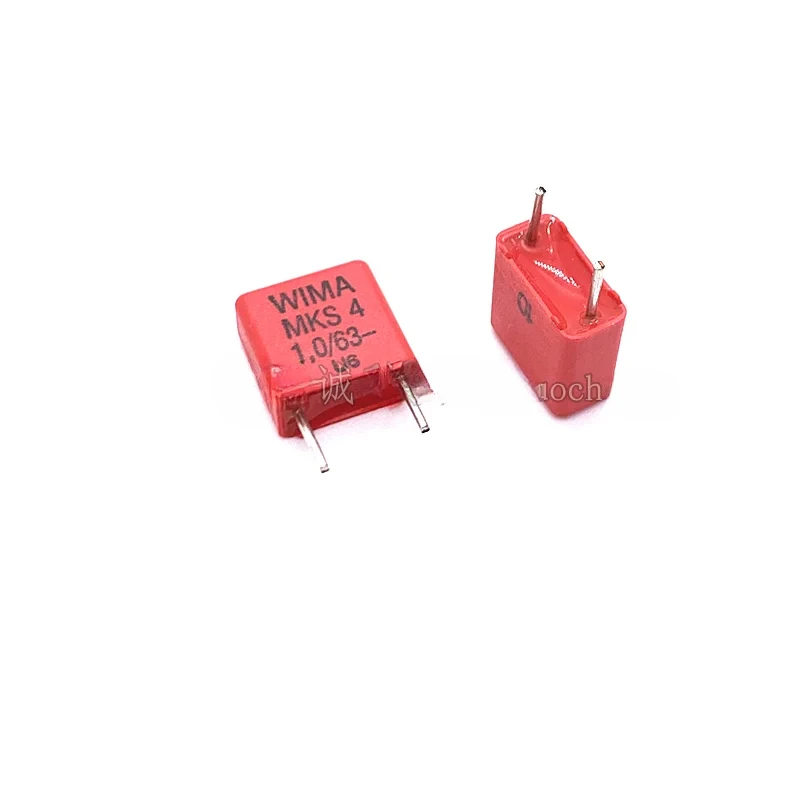 5PCS/50PCS WIMA Film Capacitor 105 63V 1UF 63V 1.0UF 105K 10% MKS4 Pitch 7.5mm Audio Capacitor