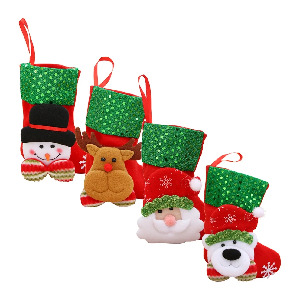 

12Pcs Christmas Decorations Socks Premium Material Non-Fading for Tree Home Office Party Festive Holiday Ornaments