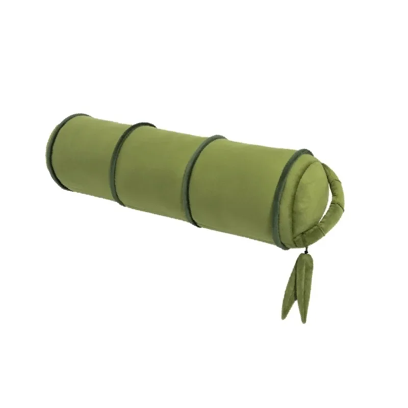 Long throw pillow Bamboo cylindrical pillow Men and women sleep