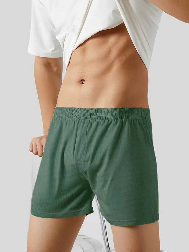 

JAXFSTK шорты-боксеры, мужское нижнее белье, однотонные эластичные мужские трусы, ультратонкие дышащие повседневные плавки, домашняя одежда для сна, мягкие трусики