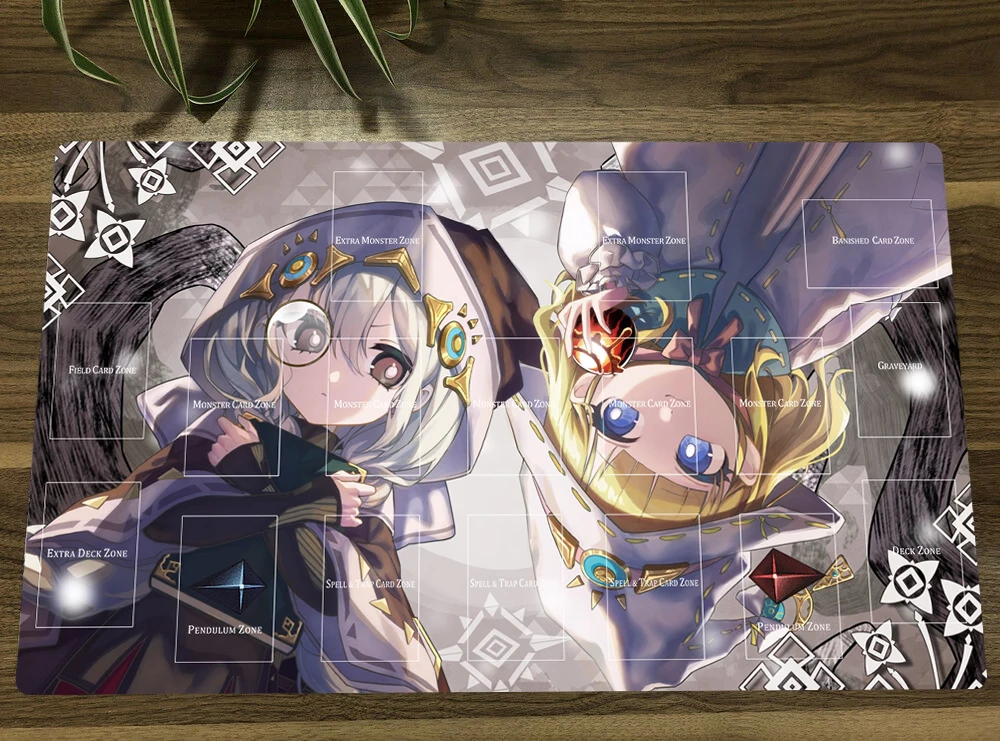 YuGiOh Risette Asteria of the White Woods TCG CCG Trading Card Game Mat Table Playmat Gaming Play Mat Mouse Pad 60x35cm Free Bag