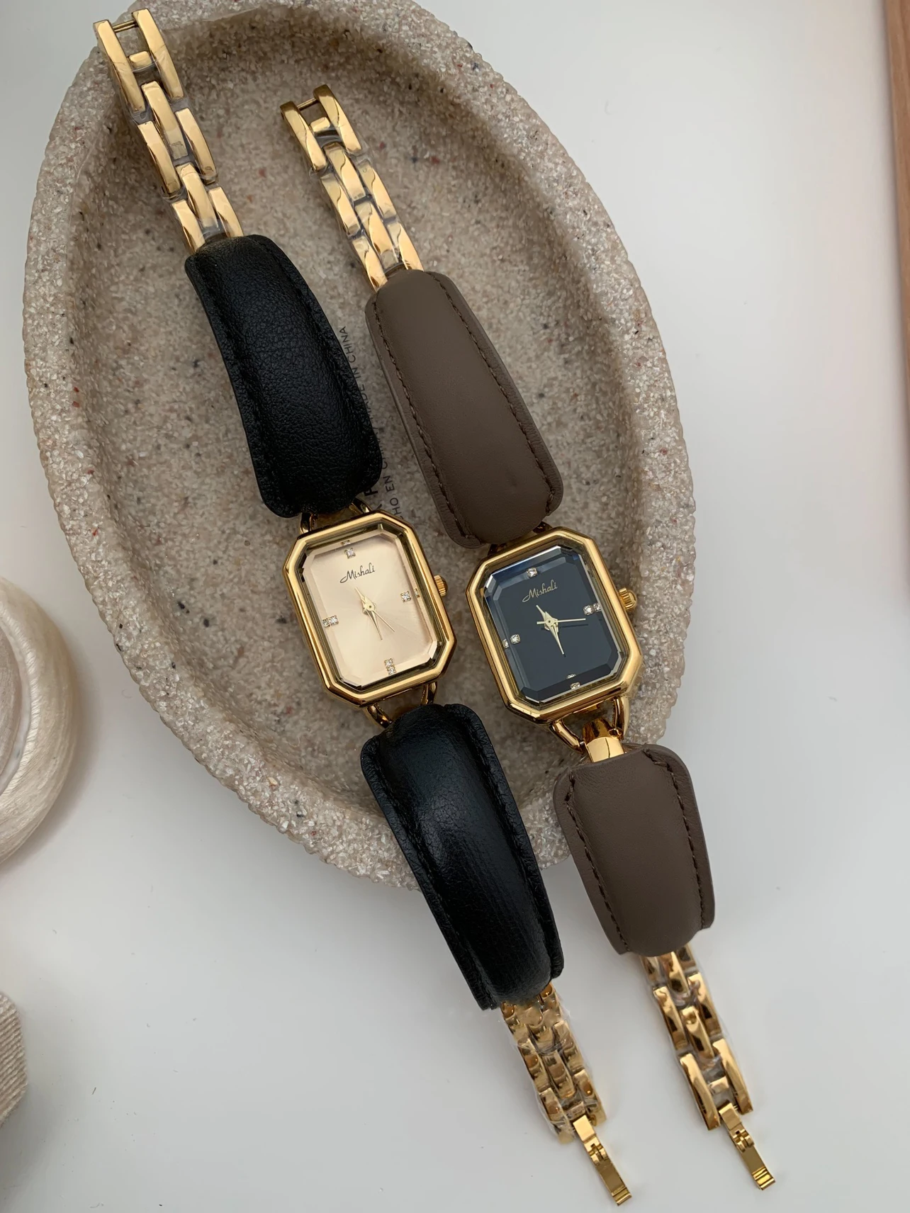 Fashion Personality Temperament Square leather strap quartz watch For women girl Bracelet watch  Jewelry accessories