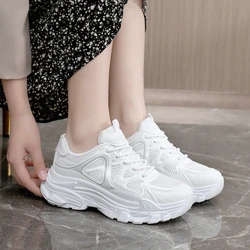 White Tennis for Women Thick Sole Sneakers Designer Sports Running Shoes Woman Vulcanized Trainers Athletic Shoe Footwear